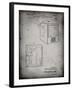 PP1115-Faded Grey Tube Television Patent Poster-Cole Borders-Framed Giclee Print