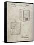 PP1115-Sandstone Tube Television Patent Poster-Cole Borders-Framed Stretched Canvas
