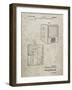 PP1115-Sandstone Tube Television Patent Poster-Cole Borders-Framed Giclee Print