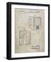 PP1115-Sandstone Tube Television Patent Poster-Cole Borders-Framed Giclee Print