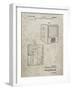 PP1115-Sandstone Tube Television Patent Poster-Cole Borders-Framed Giclee Print