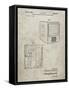 PP1115-Sandstone Tube Television Patent Poster-Cole Borders-Framed Stretched Canvas