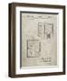 PP1115-Sandstone Tube Television Patent Poster-Cole Borders-Framed Giclee Print