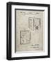 PP1115-Sandstone Tube Television Patent Poster-Cole Borders-Framed Giclee Print