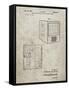 PP1115-Sandstone Tube Television Patent Poster-Cole Borders-Framed Stretched Canvas