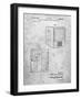 PP1115-Slate Tube Television Patent Poster-Cole Borders-Framed Giclee Print