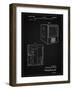 PP1115-Vintage Black Tube Television Patent Poster-Cole Borders-Framed Giclee Print