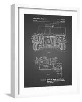 PP1116-Black Grid Turret Drive System Patent Poster-Cole Borders-Framed Giclee Print