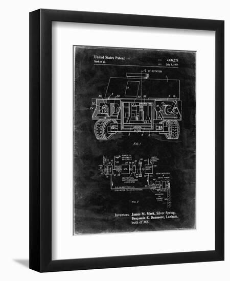 PP1116-Black Grunge Turret Drive System Patent Poster-Cole Borders-Framed Premium Giclee Print