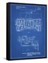 PP1116-Blueprint Turret Drive System Patent Poster-Cole Borders-Framed Stretched Canvas