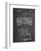 PP1116-Chalkboard Turret Drive System Patent Poster-Cole Borders-Framed Giclee Print