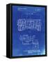 PP1116-Faded Blueprint Turret Drive System Patent Poster-Cole Borders-Framed Stretched Canvas