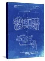 PP1116-Faded Blueprint Turret Drive System Patent Poster-Cole Borders-Stretched Canvas