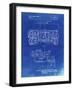 PP1116-Faded Blueprint Turret Drive System Patent Poster-Cole Borders-Framed Giclee Print