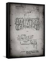 PP1116-Faded Grey Turret Drive System Patent Poster-Cole Borders-Framed Stretched Canvas