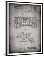 PP1116-Faded Grey Turret Drive System Patent Poster-Cole Borders-Framed Premium Giclee Print