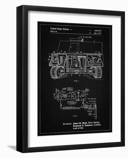 PP1116-Vintage Black Turret Drive System Patent Poster-Cole Borders-Framed Giclee Print