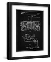 PP1116-Vintage Black Turret Drive System Patent Poster-Cole Borders-Framed Premium Giclee Print