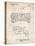 PP1116-Vintage Parchment Turret Drive System Patent Poster-Cole Borders-Stretched Canvas