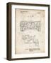 PP1116-Vintage Parchment Turret Drive System Patent Poster-Cole Borders-Framed Giclee Print