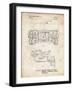 PP1116-Vintage Parchment Turret Drive System Patent Poster-Cole Borders-Framed Giclee Print