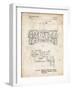 PP1116-Vintage Parchment Turret Drive System Patent Poster-Cole Borders-Framed Giclee Print