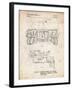 PP1116-Vintage Parchment Turret Drive System Patent Poster-Cole Borders-Framed Giclee Print