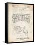 PP1116-Vintage Parchment Turret Drive System Patent Poster-Cole Borders-Framed Stretched Canvas