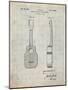 PP1117-Antique Grid Parchment Ukulele Patent Poster-Cole Borders-Mounted Giclee Print