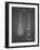 PP1117-Black Grid Ukulele Patent Poster-Cole Borders-Framed Giclee Print