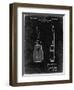 PP1117-Black Grunge Ukulele Patent Poster-Cole Borders-Framed Giclee Print