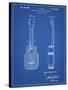 PP1117-Blueprint Ukulele Patent Poster-Cole Borders-Stretched Canvas