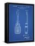 PP1117-Blueprint Ukulele Patent Poster-Cole Borders-Framed Stretched Canvas
