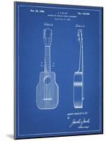 PP1117-Blueprint Ukulele Patent Poster-Cole Borders-Mounted Giclee Print