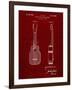 PP1117-Burgundy Ukulele Patent Poster-Cole Borders-Framed Giclee Print