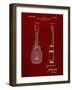 PP1117-Burgundy Ukulele Patent Poster-Cole Borders-Framed Giclee Print