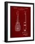 PP1117-Burgundy Ukulele Patent Poster-Cole Borders-Framed Giclee Print