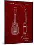 PP1117-Burgundy Ukulele Patent Poster-Cole Borders-Mounted Giclee Print