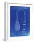 PP1117-Faded Blueprint Ukulele Patent Poster-Cole Borders-Framed Giclee Print