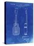 PP1117-Faded Blueprint Ukulele Patent Poster-Cole Borders-Stretched Canvas