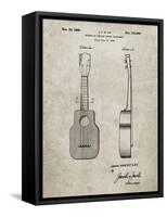 PP1117-Sandstone Ukulele Patent Poster-Cole Borders-Framed Stretched Canvas