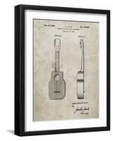 PP1117-Sandstone Ukulele Patent Poster-Cole Borders-Framed Giclee Print