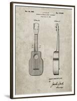PP1117-Sandstone Ukulele Patent Poster-Cole Borders-Framed Premium Giclee Print