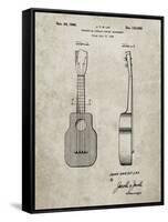 PP1117-Sandstone Ukulele Patent Poster-Cole Borders-Framed Stretched Canvas