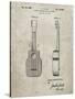 PP1117-Sandstone Ukulele Patent Poster-Cole Borders-Stretched Canvas