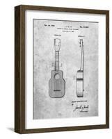 PP1117-Slate Ukulele Patent Poster-Cole Borders-Framed Giclee Print