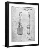 PP1117-Slate Ukulele Patent Poster-Cole Borders-Framed Giclee Print