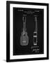 PP1117-Vintage Black Ukulele Patent Poster-Cole Borders-Framed Giclee Print