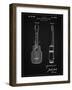 PP1117-Vintage Black Ukulele Patent Poster-Cole Borders-Framed Giclee Print