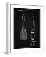 PP1117-Vintage Black Ukulele Patent Poster-Cole Borders-Framed Giclee Print